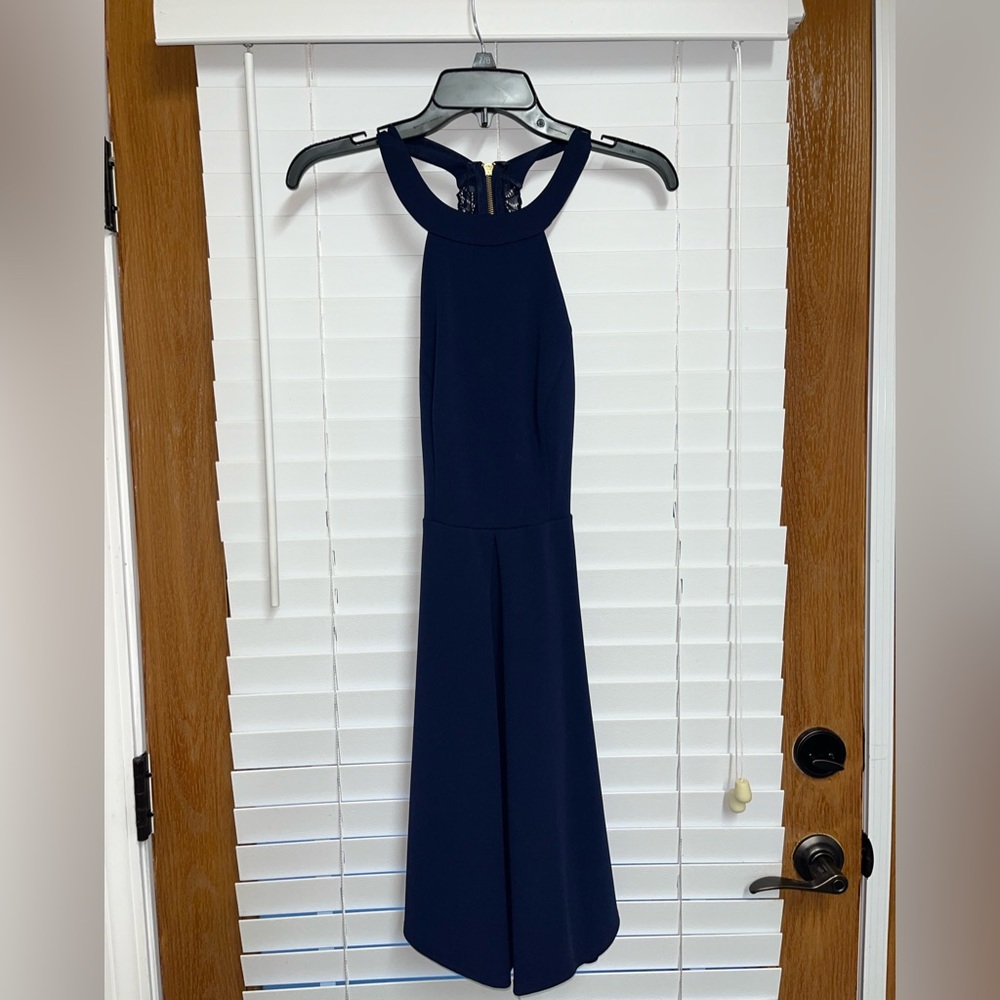 Dillards formal dress -navy